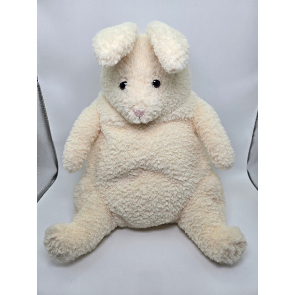 Jellycat Amore Bunny Cream Plush Stuffed Animal Retired Rare Weighted‎